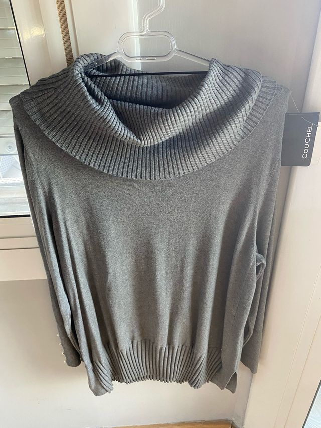 Jersey Couchel cuello TL Gris ideal leggings L 80