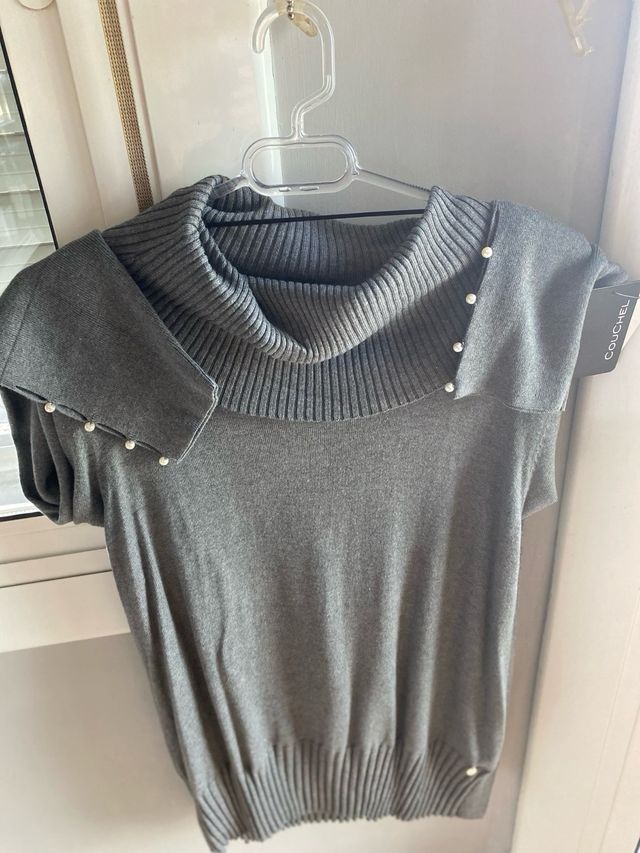 Jersey Couchel cuello TL Gris ideal leggings L 80