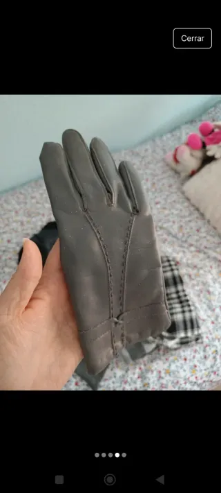 Lote complementos: gorra, bufandas y guantes piel