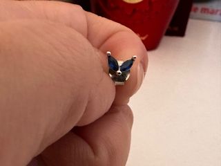 Pendientes plata tonos azules Luxenter