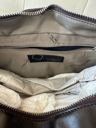 Borsa Nannini Pelle Marrone Donna