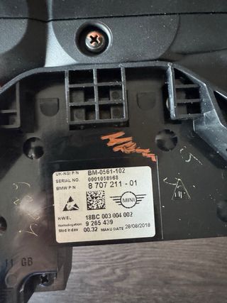 Tachimetro Mini Cooper F54 F55 F56 62108779662