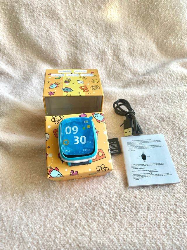 Reloj Inteligente Infantil Azul y Blanco