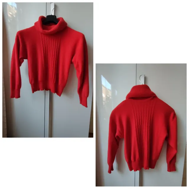 Judane of Shetland maglione Rosso Tg L