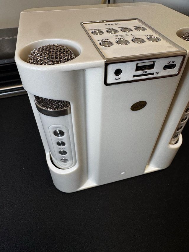 Altavoz Karaoke Inalámbrico Blanco