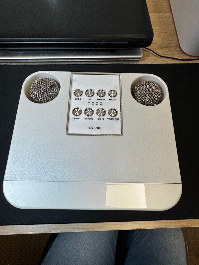 Altavoz Karaoke Inalámbrico Blanco