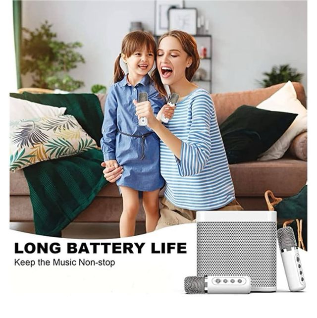 Altavoz Karaoke Inalámbrico Blanco