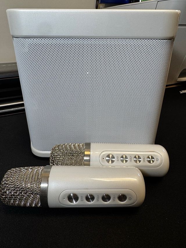 Altavoz Karaoke Inalámbrico Blanco