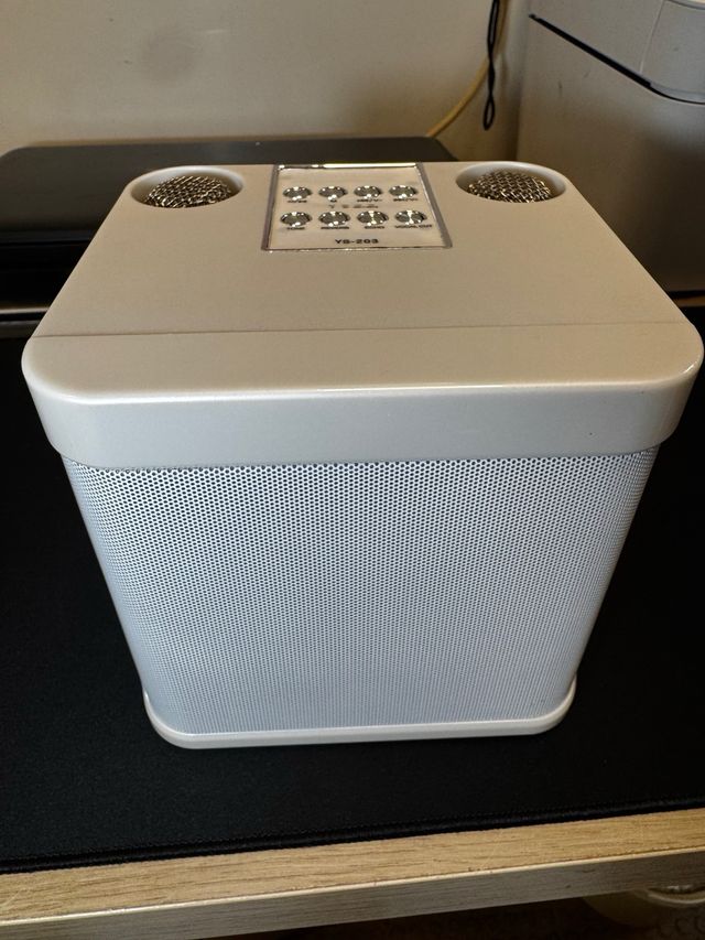 Altavoz Karaoke Inalámbrico Blanco