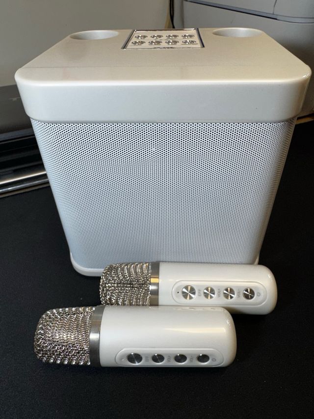 Altavoz Karaoke Inalámbrico Blanco