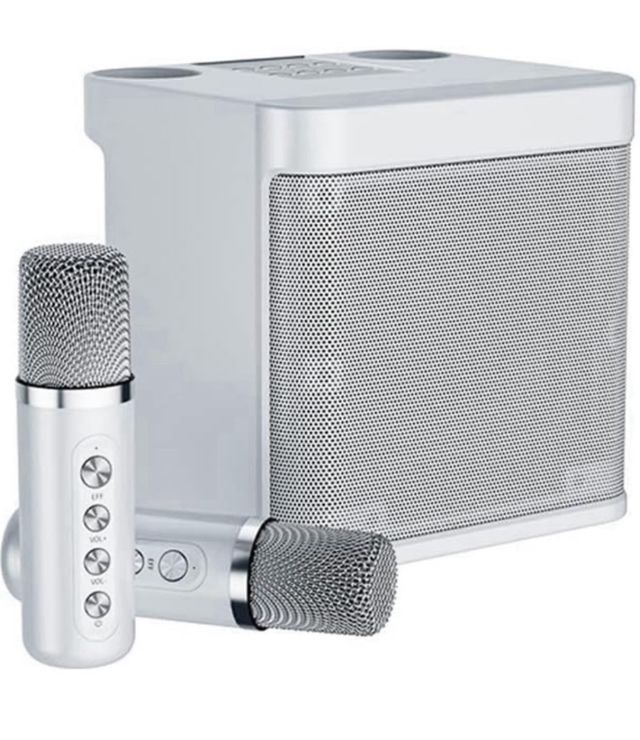 Altavoz Karaoke Inalámbrico Blanco