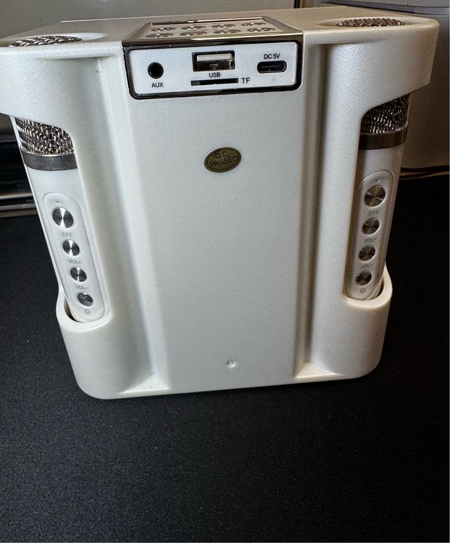 Altavoz Karaoke Inalámbrico Blanco