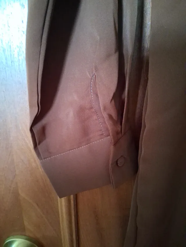 Vestido marrón Shein cruzado