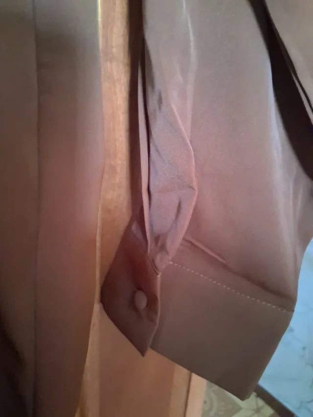 Vestido marrón Shein cruzado