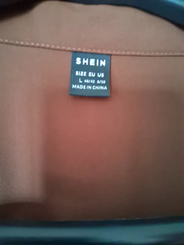 Vestido marrón Shein cruzado