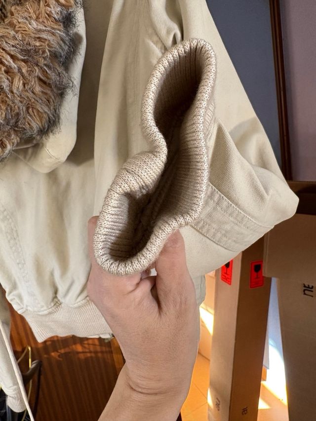 Cazadora chica beige talla S