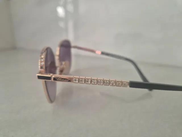 Occhiali da sole Chopard SHF14S dorati viola