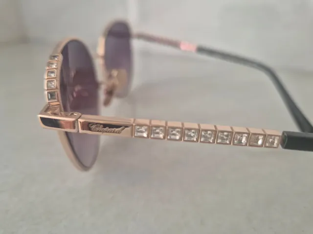 Occhiali da sole Chopard SHF14S dorati viola