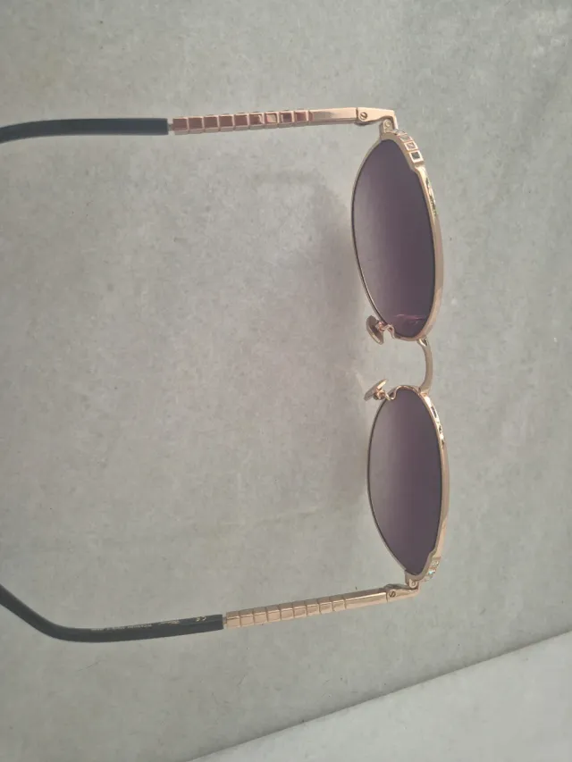 Occhiali da sole Chopard SHF14S dorati viola