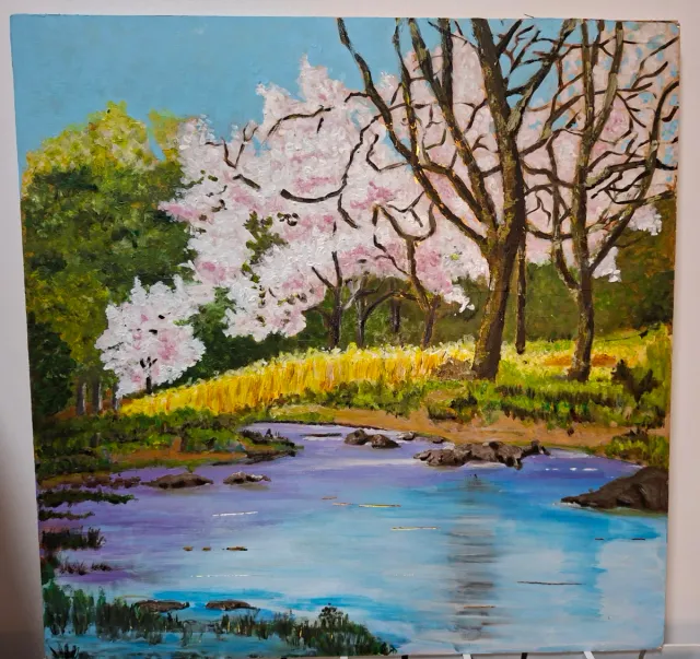 Paisaje en acrílico