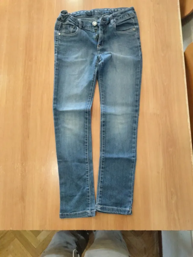 Pantalones, chaqueta jean y vestido niña de 8 a 10