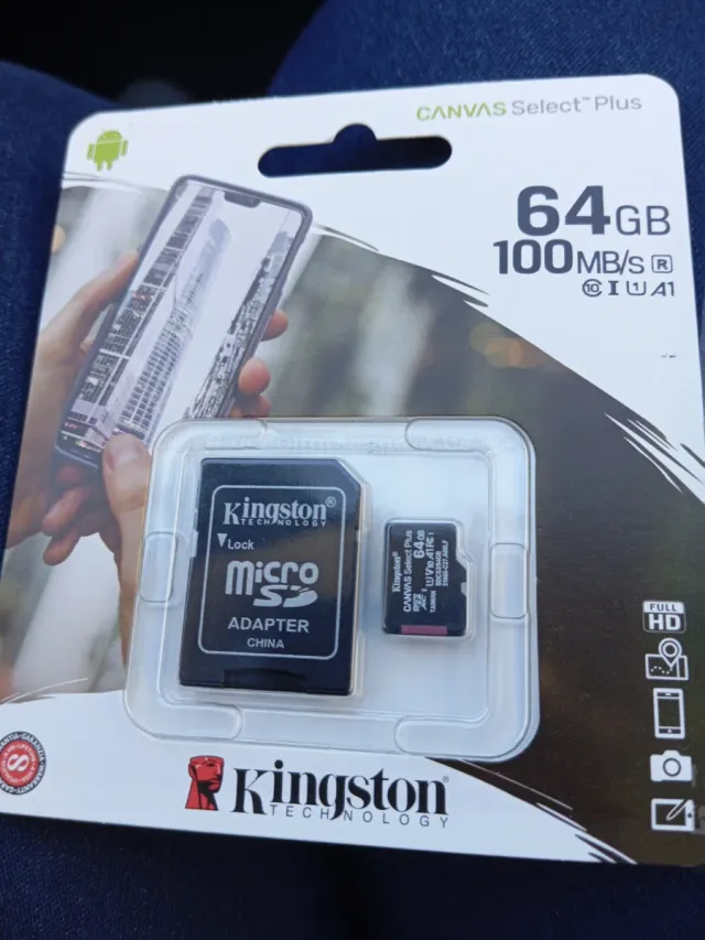 Micro SD Kingston 64GB con Adattatore