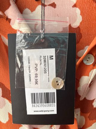 Vestido camisero estampado floral sin estrenar