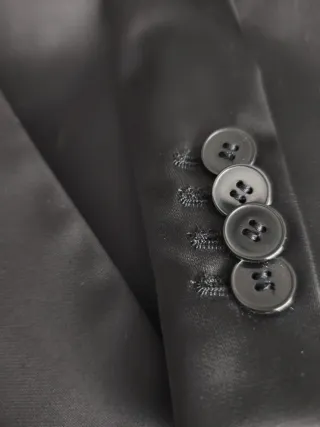 Americana blazer negra mujer Mango