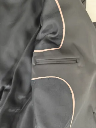 Americana blazer negra mujer Mango