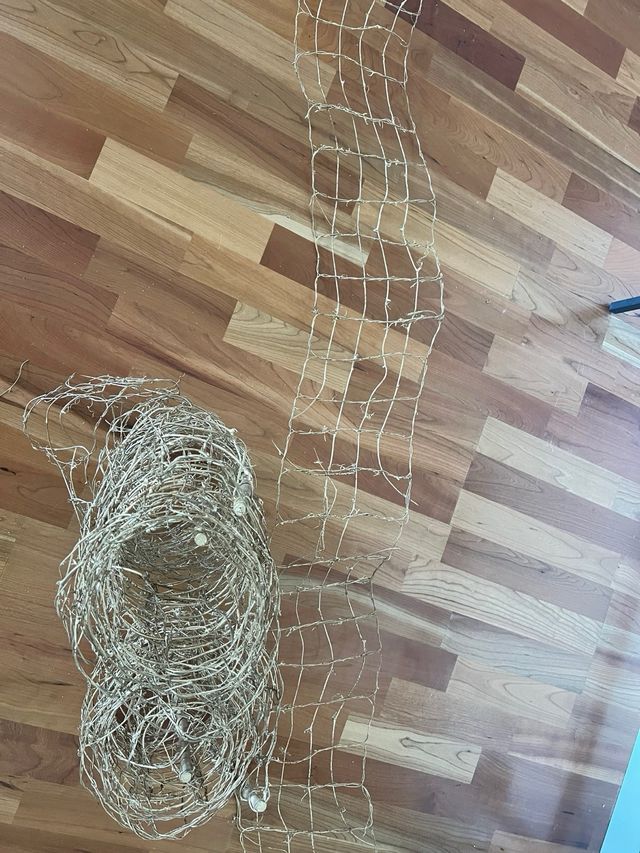 Guirnalda árbol navidad metal y madera