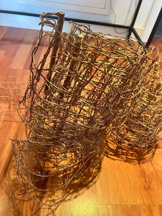 Guirnalda árbol navidad metal y madera