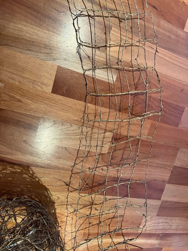 Guirnalda árbol navidad metal y madera