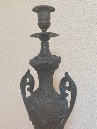 Candelabros Vintage Marbol y Metal