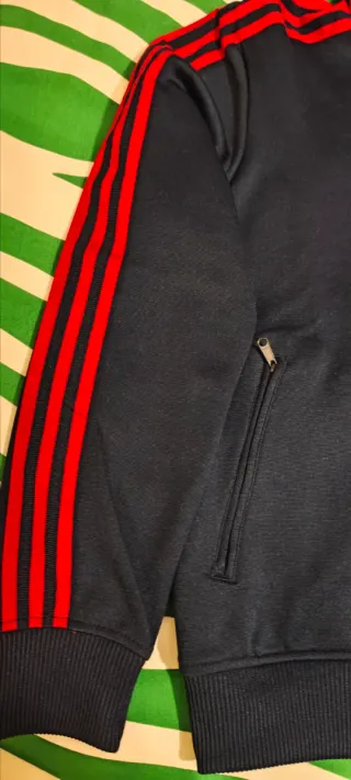 Adidas Giacca Track Top Rossa blu Taglia S nuova.