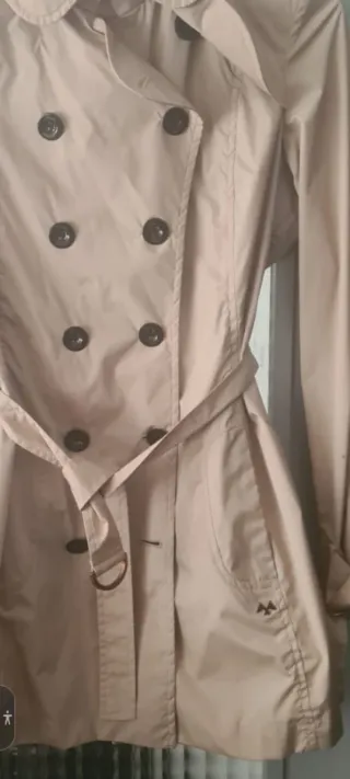 Gabardina Burberry Beige Talla XS