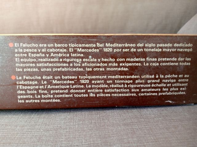 Maqueta Barco Mercedes 1820