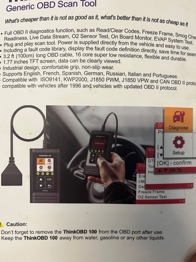 Strumento di diagnostica THINKOBD 100