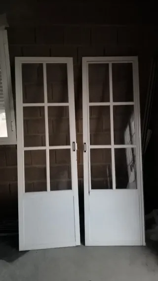 Dos ventanales aluminio 2.04x64