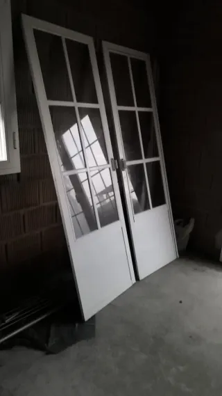 Dos ventanales aluminio 2.04x64