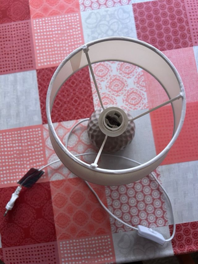 Lámpara de mesita de noche cerámica