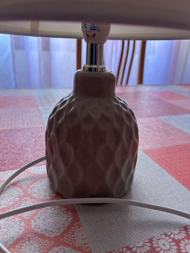 Lámpara de mesita de noche cerámica