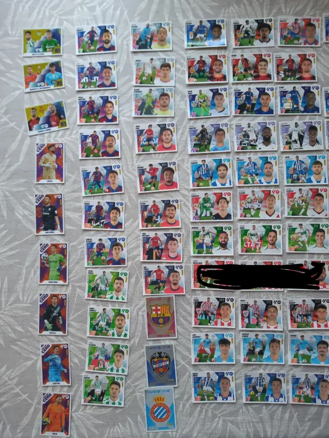 84 Cromos Panini 25-26 + 31 Repes, total 115