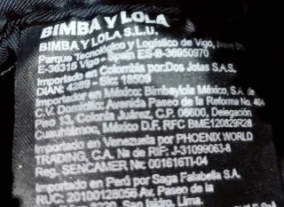 Bolso piel metalizado Bimba y Lola.