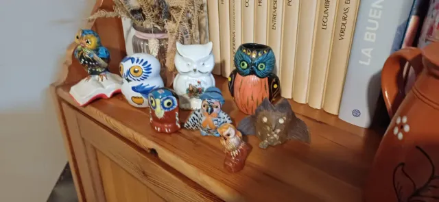 Figure decorative di gufi