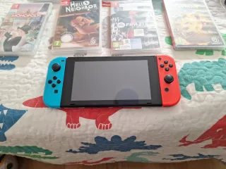 Nintendo Switch Blu/Rosso + Giochi