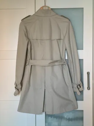 Gabardina Zara Beige Mujer
