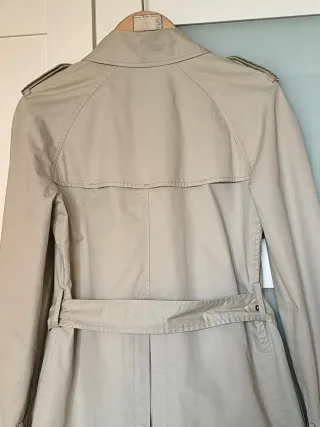 Gabardina Zara Beige Mujer
