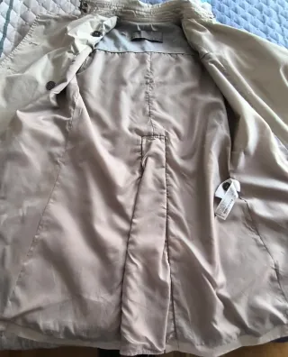 Gabardina Zara Beige Mujer