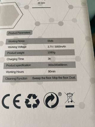 Robot Aspirador Blanco Silencioso