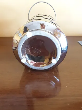 Lanterna portacandele in porcellana argento